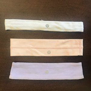 Lululemon Headbands - Set of 3 Solid Colors